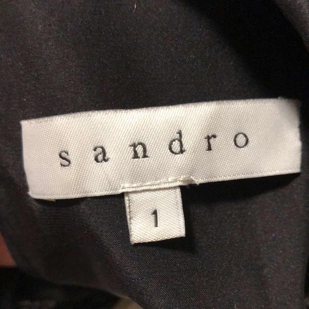 Sandro Lamb leather top